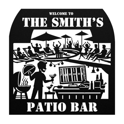 CUSTOM Patio Bar Sign: FREE SHIPPING!