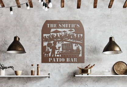 CUSTOM Patio Bar Sign: FREE SHIPPING!