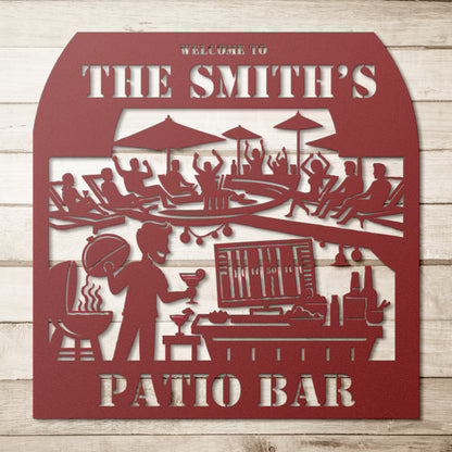 CUSTOM Patio Bar Sign: FREE SHIPPING!