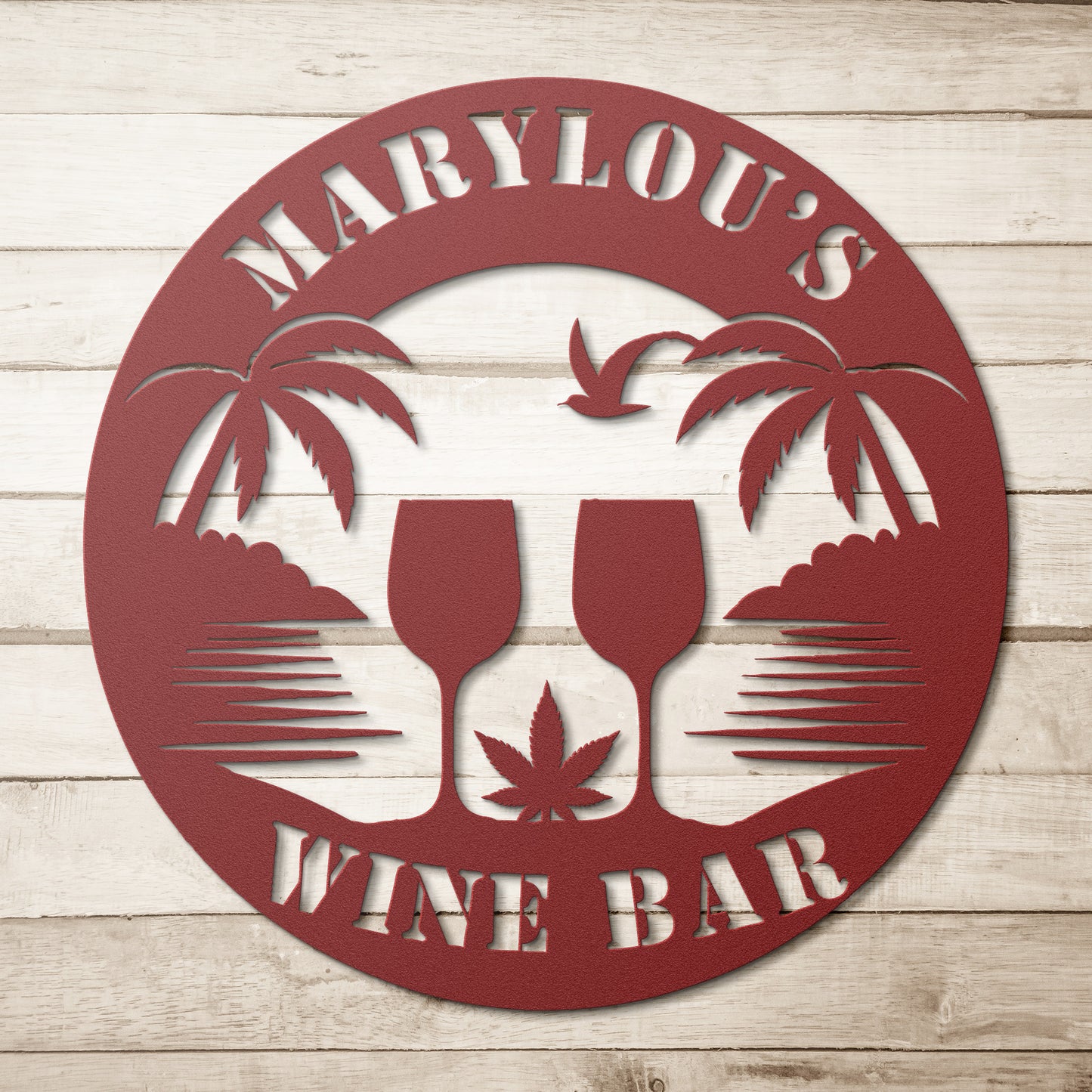 CUSTOM Wine Bar sign: FREE SHIPPING!